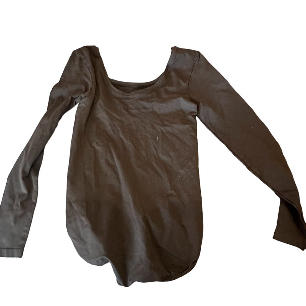 NEW Spanx  L The Base Bodysuit Very Black, Long Sleeve